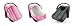 CozyBaby Combo Pack with Mesh Breathable Sun and Bug Cover and Lightweight Spring, Glacier Gray
