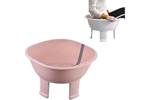 CHISLIM Sitz Bath tub,Sitz Bath for Hemorrhoids,Sits Bath Kit for Women Men,Wider Seating Area, Deeper Bowl (Pink)