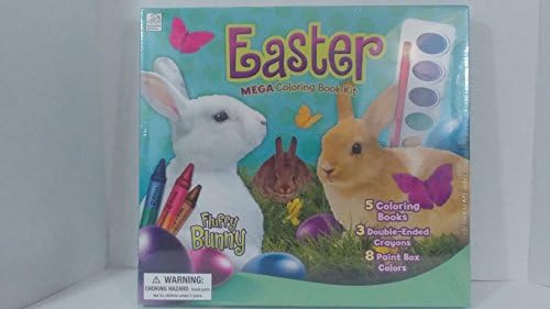 Fluffy Bunny Easter Mega Coloring Book Kit