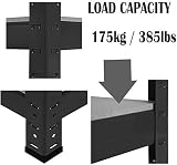 Royalswill Garage Shelving Units 5 Tier Heavy Duty 175KG per Shelf 150x70x30 view 4