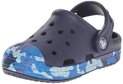 purple camo crocs