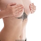 5 x Sexy Underboob Tattoo black - Underboob Tattoo Under Breast - No China! (5)