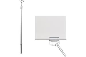 SEPROCHOO 1 Pcs 18‘’-32‘’ Telescopic Draw Rod for Cordless Roller Shades Draw Wand to Pull and Push The Shades Down and Up Roller Shade Replacement Part with Hook Adjustable（18‘’-32‘’）