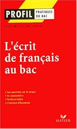 L' écrit de français au bac