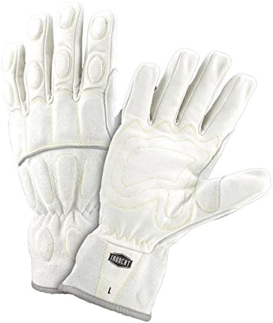 IRONCAT 9075 Buffalo Leather Utility Glove, Small White