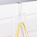 InterDesign Clarity Over Door Organizer Hook for Coats, Hats, Robes, Clothes or Towels – Dual Hook, Clear