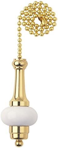 Brass and Ceramic Pullchain