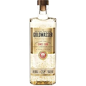 ORIGINAL DANZIGER Goldwasser, Kräuterlikör 40% vol., Likör mit 22-karätigem Gold, der wahrscheinlich älteste Liqueur der…