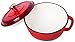 Enameled Cast Iron Dutch Oven – Red Color with Lid, 3.2-quart - by Utopia Kitchen