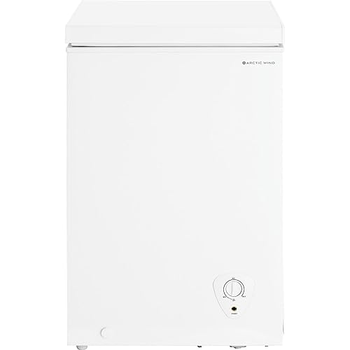 Arctic Wind 2AWWCF34A White cu. ft. Compact, Additional Frozen Storage for Bulk Food, Meat, Ice Cream, for Use in Garage, Office, Mini Bar, 3.4 CF Chest Freezer