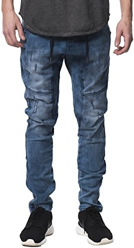 KUWALLA TEE Denim Jeans Joggers X-Large Ghost Blue