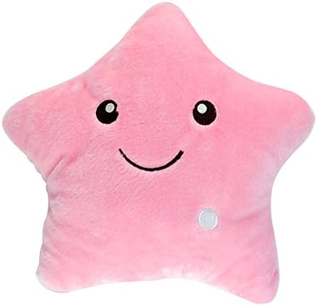 Lionsoul Colorful Glowing LED Twinkle Star Plush Pillow Stuffed Toys