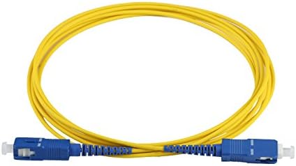 ForTronix LC to LC LC to SC SC to SC Single/Duplex Fiber Optic Patch Cable 2.0mm LSZH 9/125 Single Mode Yellow 2M/5M Length (SC to SC Single Fiber 5M)