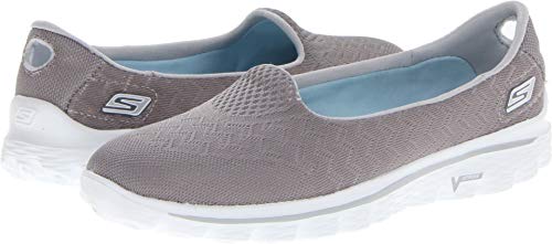 Skechers Performance Women's Go Walk 2 Axis Slip-On Walking Shoe,Grey,6.5 M US