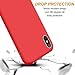 DTTO Case for iPhone X Case 2017(ONLY), [Not for iPhone Xs], [Romance Series] 1st Generation Silicone Gel Rubber Anti-Scratch Shockproof Case for iPhone X (2017), Red