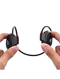 Vemont Auriculares Bluetooth 4.1, inalámbricos, estéreo, cómodos, deportivos, con micrófono integrado, para correr, resistentes al sudor, compatible con tarjeta micro SD y función de radio FM
