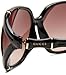 Gucci Women's 3508/S Rectangle Sunglasses,Shiny Black Frame/Brown Gradient Lens,One Size