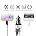 Quick Charge 3.0 Car Charger, HOBEST 30W Dual Port USB Cell Phone Charger Power Adapter with Smart IC for iPhone, iPad, Galaxy S7/S6/S6 Edge, HTC and More (black+silver)