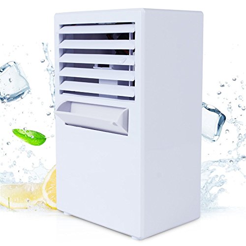 Personal Air Conditioner,Portable Air Conditioner Fan Mini Evaporative Air Circulator Cooler Humidifier,Suit for Office,Dorm and More (White)