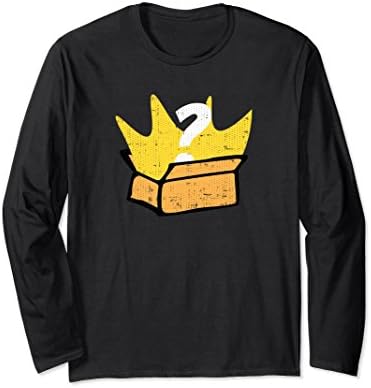 Unisex Unboxing Long Sleeve Shirt for Influence Streaming XL: Black