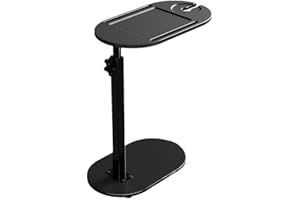 Bamboo Bathtub Tray Table with Adjustable Height,Freestanding Bath Caddy Side Table， Tub Shelf with Wine Glass Phone Holder, 