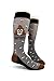 Foot Traffic, Men's Wacky Novelty Socks, Poop Happens (Shoe Sizes 7-12)