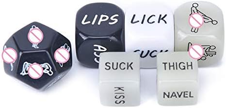 Luminous Erotic Dice, Adult Game for Party, Romance Dating Night - Glow in The Dark, Dirty Dices | Fetish, Erotic, Funny