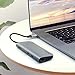 Sicotool Aluminum USB C Hub Adapter Multiport Type C Combo Dock,HDMI and Mini DP Dual 4K Video Output,Ethernet Port,PD Charging,SD/TF Card Slots,2 USB 3.0 for MacBook Pro,Type C Laptops (Grey)