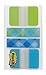 Post-it Durable Tabs, Gradient, 36/pack, 24/case, 1 in Wide, Lime and Aqua Alternating Gingham (686-LA-PLAID)