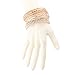 LUX ACCESSORIES Women's Pave Braided Mesh Wire Multi Bangle Set (ROSEGOLD)