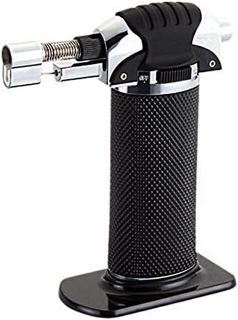 Butane lighter, YUMUN Windproof Adjustable Flame Refillable Cooking Baking Torch (Gas NOT Included )