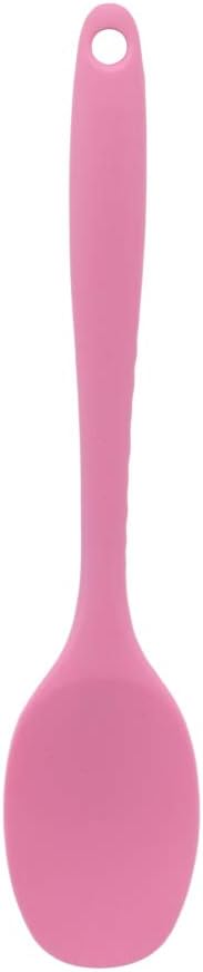 Kingus Silicone Mini Spoon Spatula kitchen Utensil Heat Resistant Spatula Cooking Tool Accessories,Pink