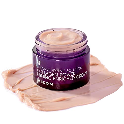 [Mizon] Crema Arricchita con Collagene Marino (50ml) Cura della pelle coreana, collagene marino ricco al 54%, cura intensiva antietà e linee sottili (Collagen Power Firming Enriched Cream)