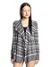 Cashmere Addiction Women's Plaid Cascade Cardigan