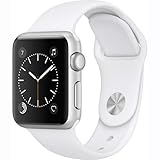 Apple Watch Series 1 Smartwatch 38mm Silver Aluminum Case, White Sport Band (Renewed)