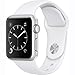 Apple Watch Series 1 Smartwatch 38mm Silver Aluminum Case, White Sport Band (Newest Model) (Certified Refurbished)