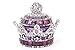 Creative Luxury Bling Crystal Crown Car Perfume Fragrance Bottle Seat Ornament Home Office Air Freshener Home Decor (Purple)