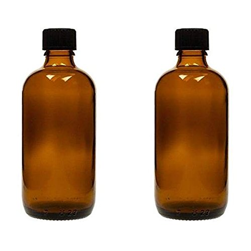mikken 2 x Dropper Bottles 100 ml, Medicine Bottles Brown Glass, Made in Germany, BPA-, with Labelling Labels, Glass, Brown, 100 ml, Pack of 10
