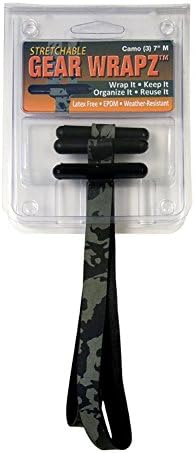 Alliance Medium Camo Gear Wrapz Camoflauge EPDM Rubber All Weather Bundling Device for Indoor/Outdoor Use, Includes three 7 x 9/16 Inches Camo Gear Wrapz per Pack. Ranger Bands
