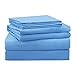 HOMEIDEAS 4 Piece Bed Sheets Set (Queen, Sky Blue), 1800 Bedding Soft Brushed Microfiber Luxury Sheets, Deep Pockets, Easy Care, Wrinkle & Fade Free