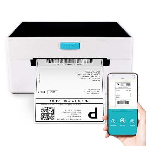 WELIKERA Impresora Térmica Inalámbrica Bluetooth 4x6 para Etiquetas Adhesivas, Compatible con iPhone, Android, Windows y macOS - Ideal para Negocios, Envíos y Oficina