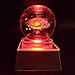 JINGDIAN Crystal LED Galaxy W/Multicolor Lamp Light Ball
