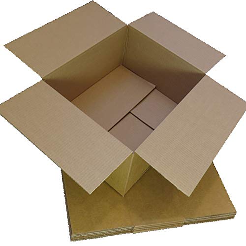 Triplast 432x254x140mm Medium Single Wall 17x10x5.5" Shipping Mailing Postal Cardboard Boxes (Pack of 50)