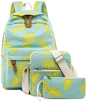 pineapple backpack and lunch box