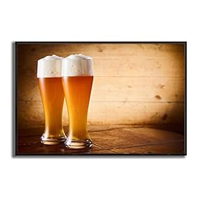 Framed Canvas Wall Art Wine Cups Canvas Prints Home Artwork Decoration for Living Room,Bedroom - 16x24 inches