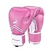 Trideer Pro Grade Boxing Gloves, Kickboxing Bagwork Gel Sparring Training Gloves, Muay Thai Style Punching Bag Mitts, Fight Gloves Men & Women (Pink & White, 10 oz)