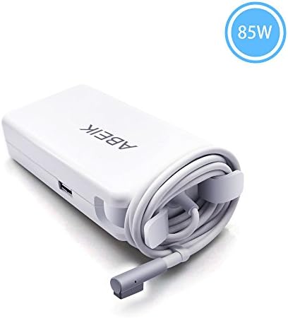 85W/L-Tip Magsafe Macbook Pro Charger 18.5V/4.6A Replacement Laptop Power Adapter Magnetic Connector for Macbook before Mid 2012 (Macbook Pro 13.3"/15"/17") with Extra USB for Charging Cellphone