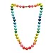 Chewbeads Christopher Teething Necklace (Rainbow) - Original Fashionable Teething Jewelry for Mom. 100% Medical Grade Silicone Safe for Teething Babies and Toddlers. BPA-Free