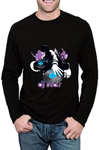 FeelingSmart DJ Modern Design Long Sleeve mens T-shirt Size XXL