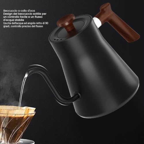 Electric Kettle Gooseneck Temperature Control, Electric Pouring Kettle for Coffee and Tea with LCD Screen Timer, Powerful and Fast Kettle, Kettle for
